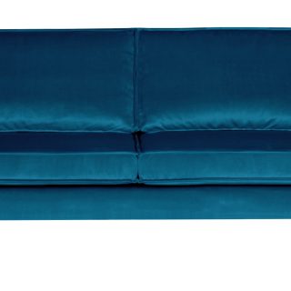 BePureHome Bank 2,5-zits Rodeo Velvet - Blauw